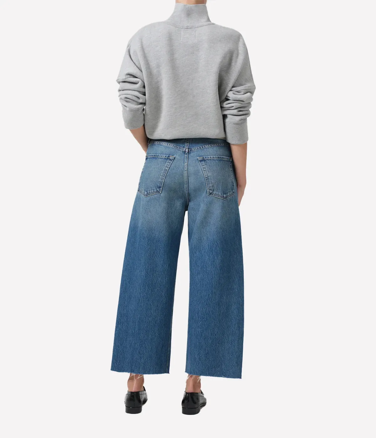 Ayla Raw Hem Jean in Doheny