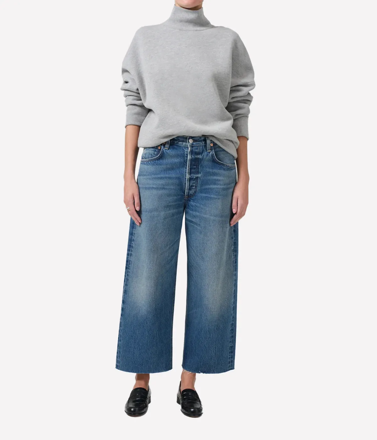 Ayla Raw Hem Jean in Doheny