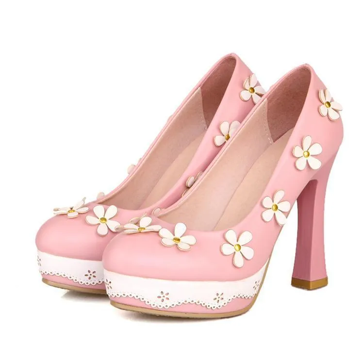 Babydoll Flower Power Heels
