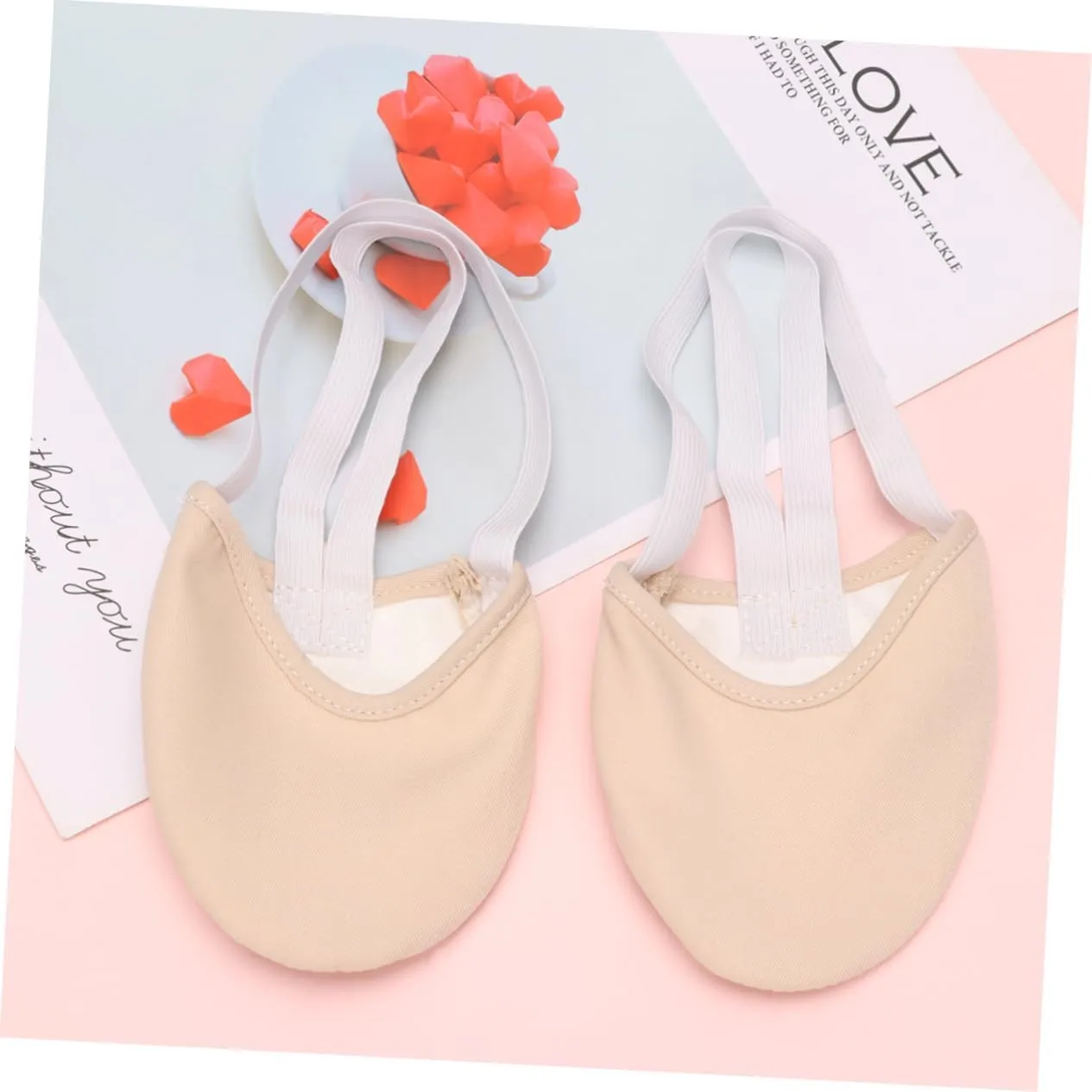 Ballet Shoes for Women Half Sole Dancing Shoes Lightweight Sole Protector Comfortable for Yoga Folk Modern Ballroom Jazzze Size l
