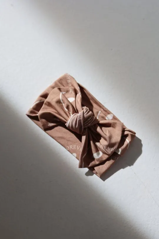 Bamboo Head Wrap | Desert Clay ff Smile