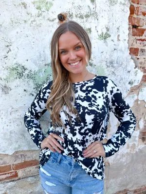 Bessie Cowprint Top