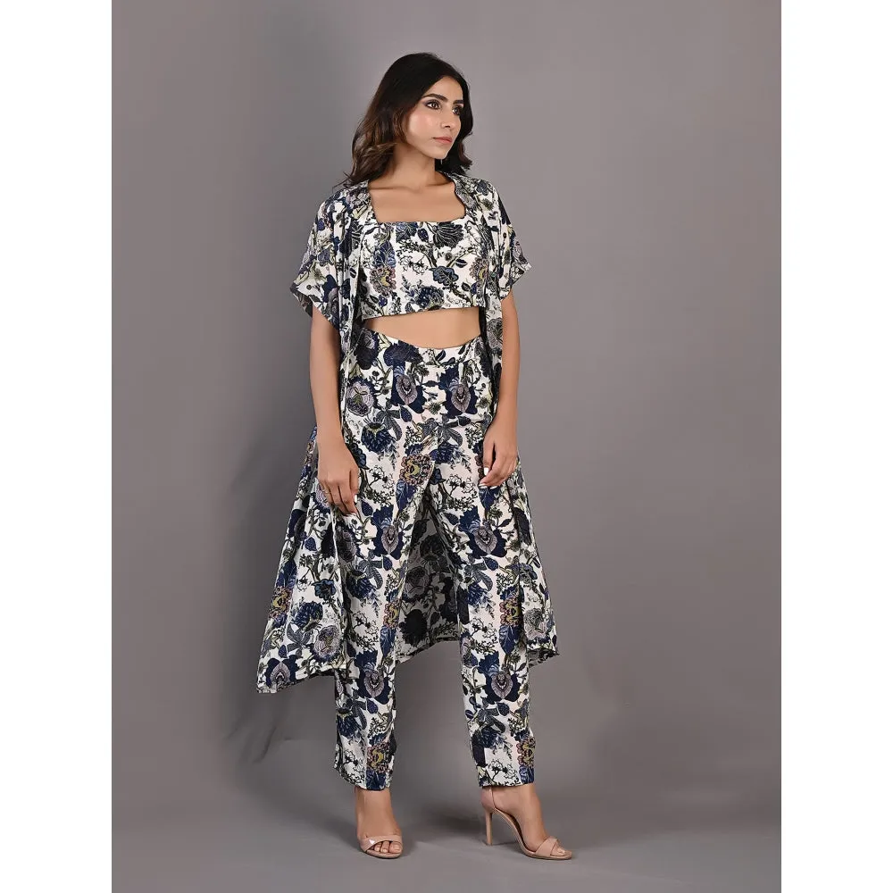 Bohame Alyssa Multi & Off White Co-Ord (Set of 3)