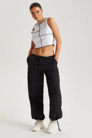Contrast Stitch Trouser