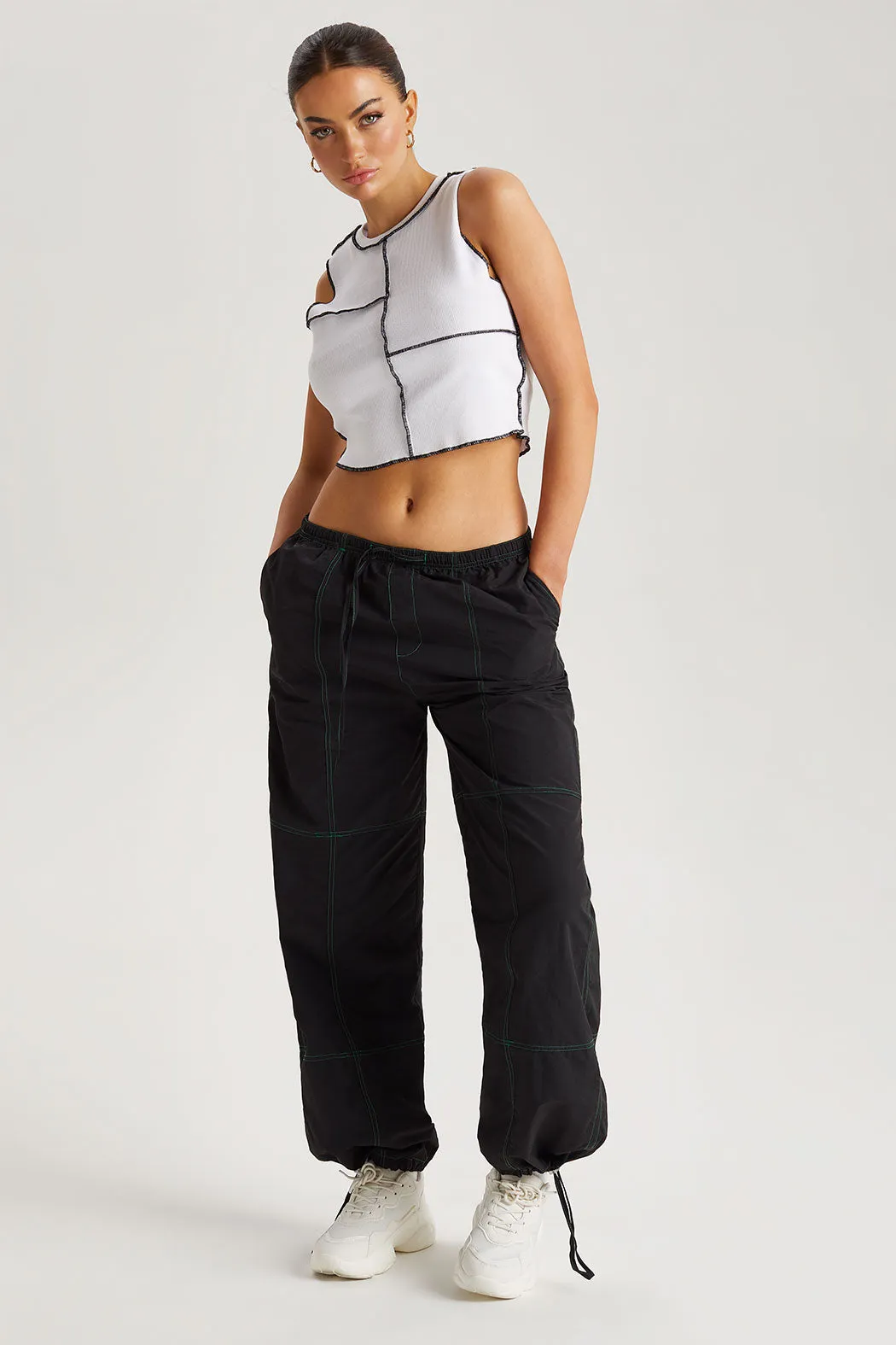 Contrast Stitch Trouser