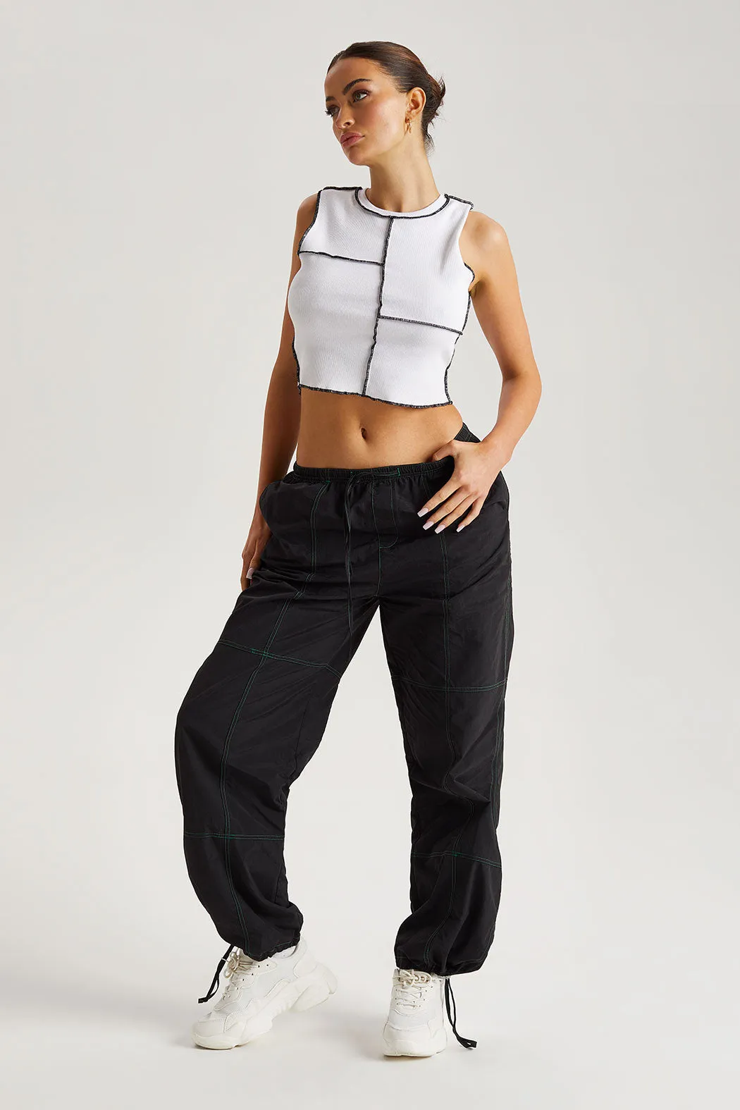 Contrast Stitch Trouser