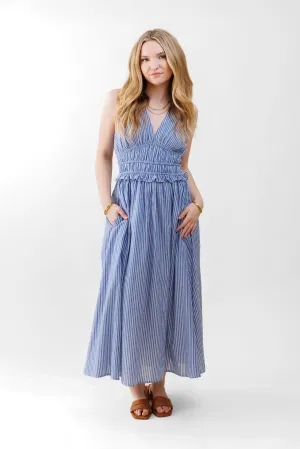 DARCY STRIPED MAXI DRESS