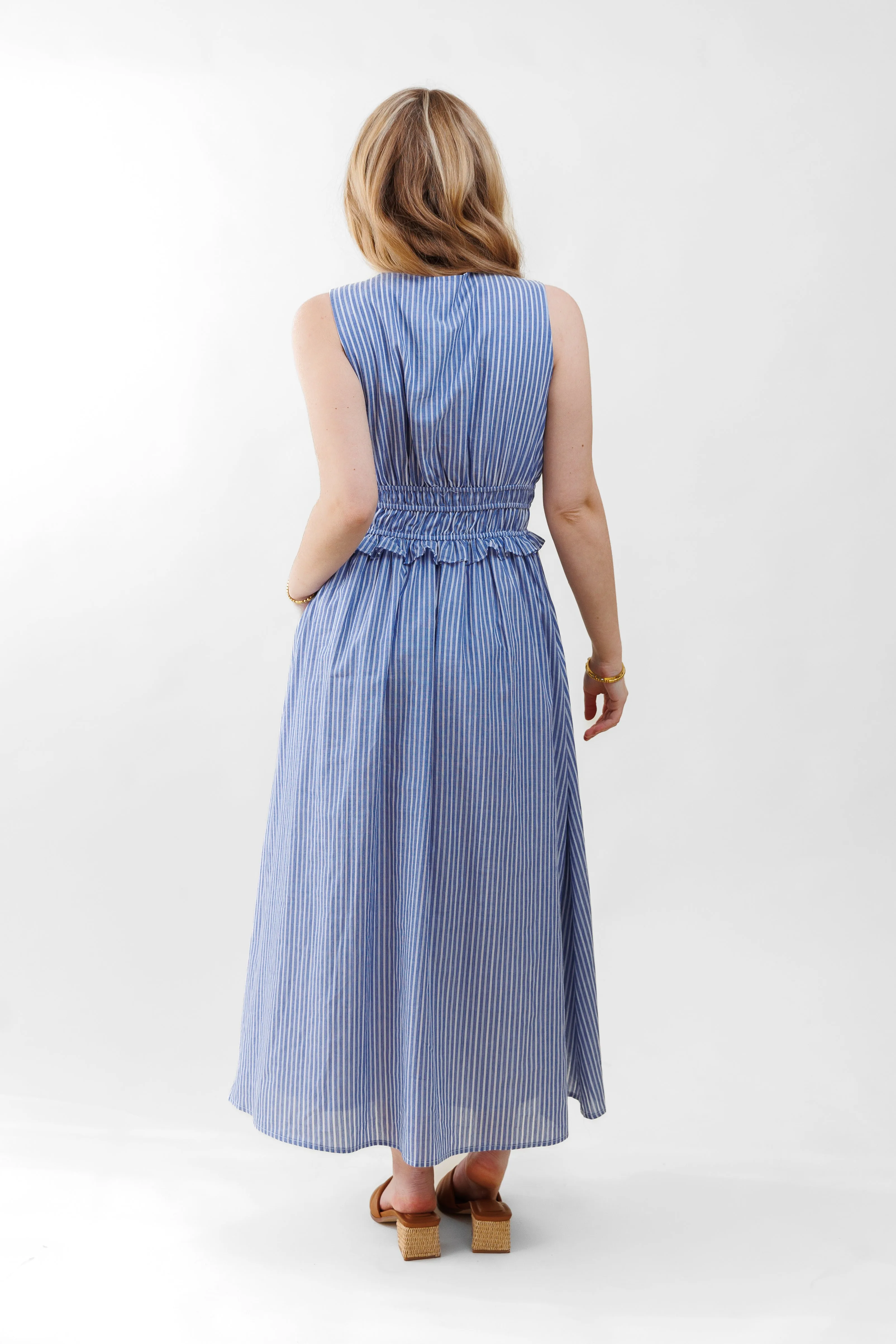 DARCY STRIPED MAXI DRESS