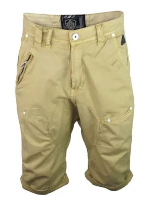 Dissident Spin cotton cargo shorts in stone