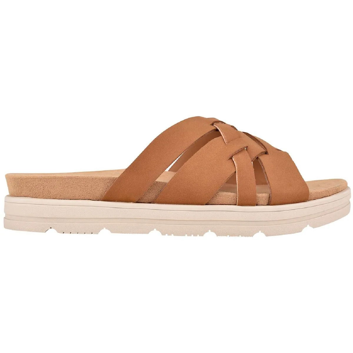 Easy Spirit Womens Star  Padded Insole Flat Sandals