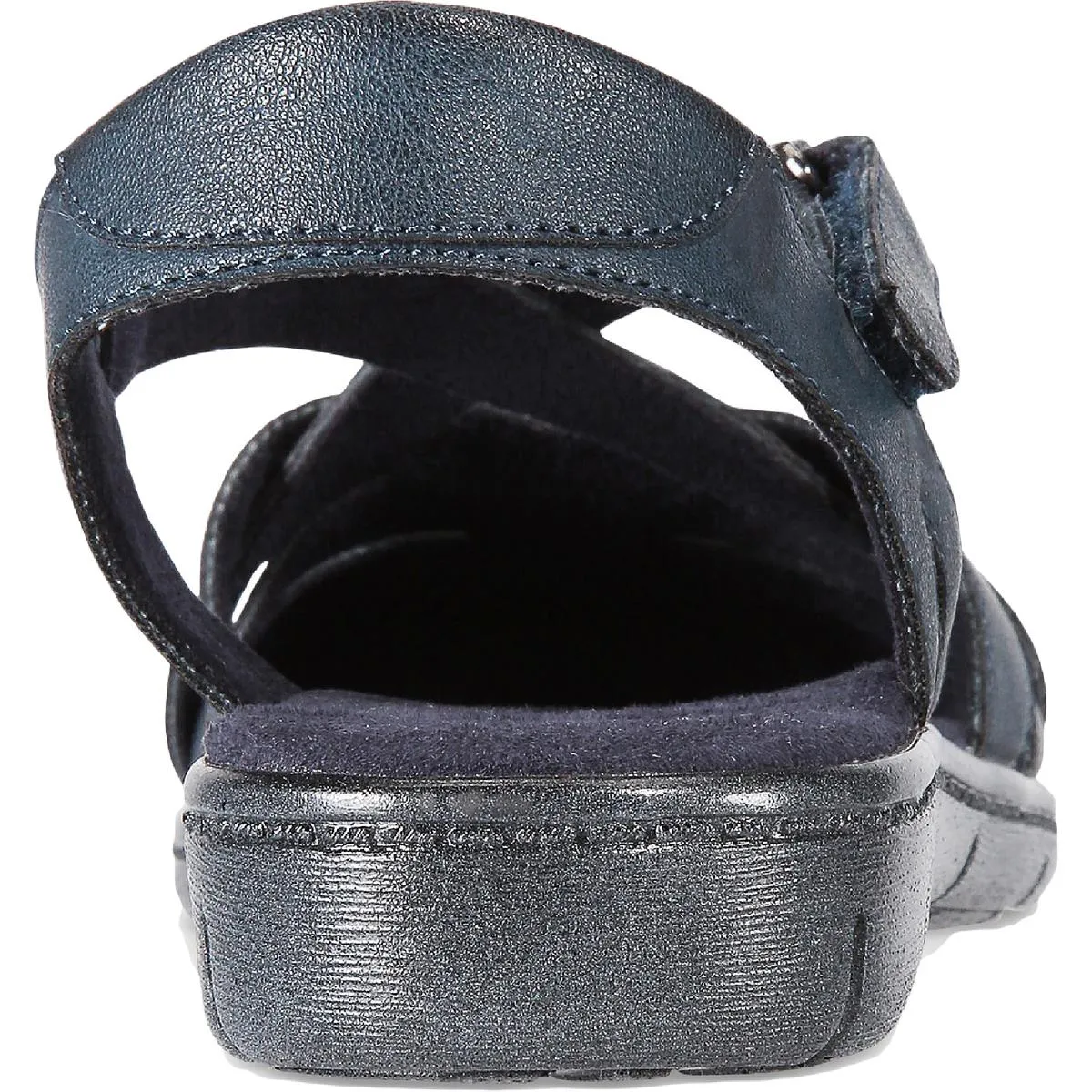 Easy Street Womens Garrett Faux Leather Closed Toe Slingback Sandals