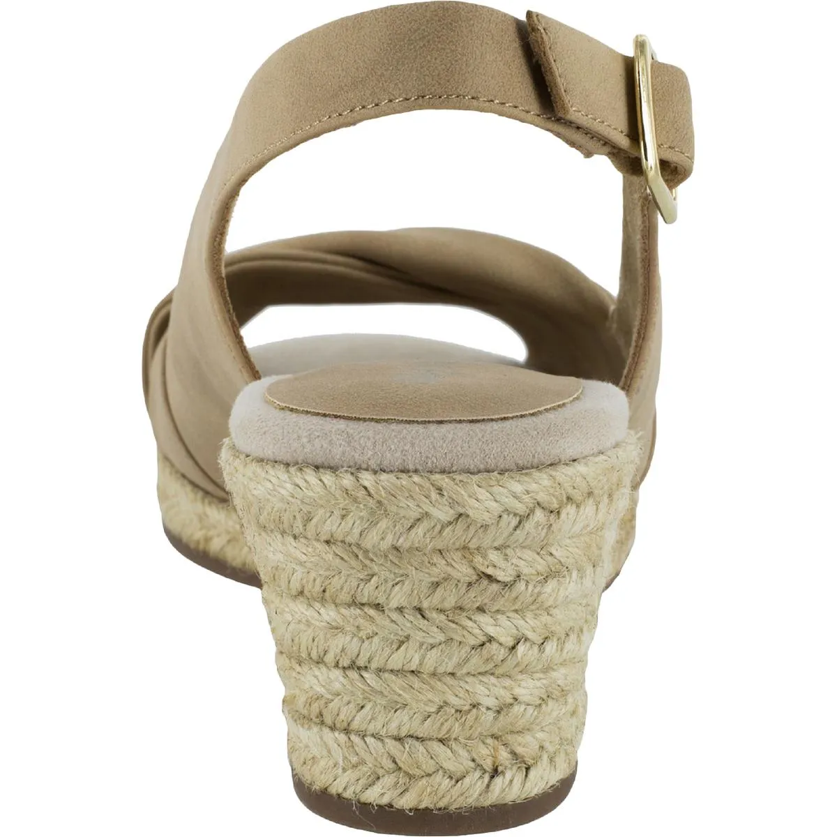 Easy Street Womens Maureen Cushioned Footbed Platform Slingback Sandals
