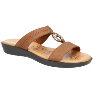 Easy Street Womens Talia Padded Insole Slip On Slide Sandals