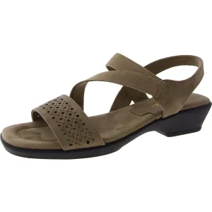 Easy Street Womens Ursina Faux Suede Slip On Slingback Sandals