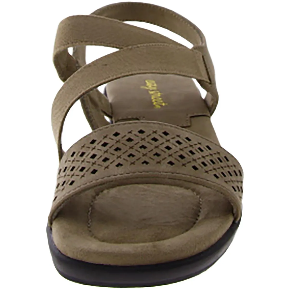 Easy Street Womens Ursina Faux Suede Slip On Slingback Sandals