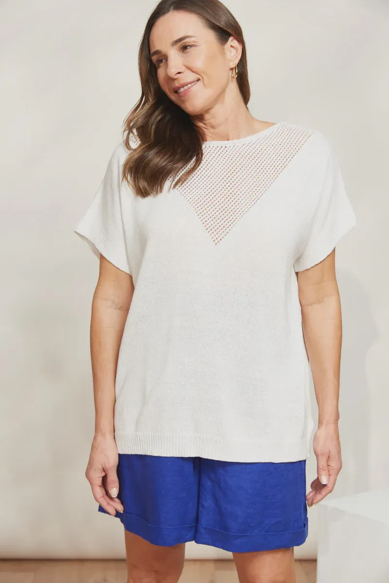Eb&Ive La Sable Knit Top ONE SIZE - Opal