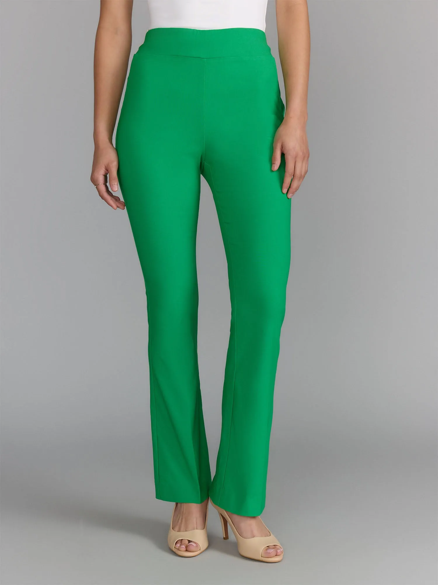 Essential High Rise Slim Straight Leg Pants