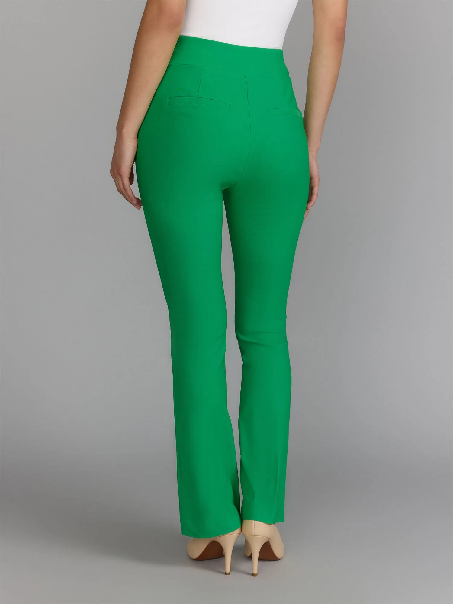 Essential High Rise Slim Straight Leg Pants