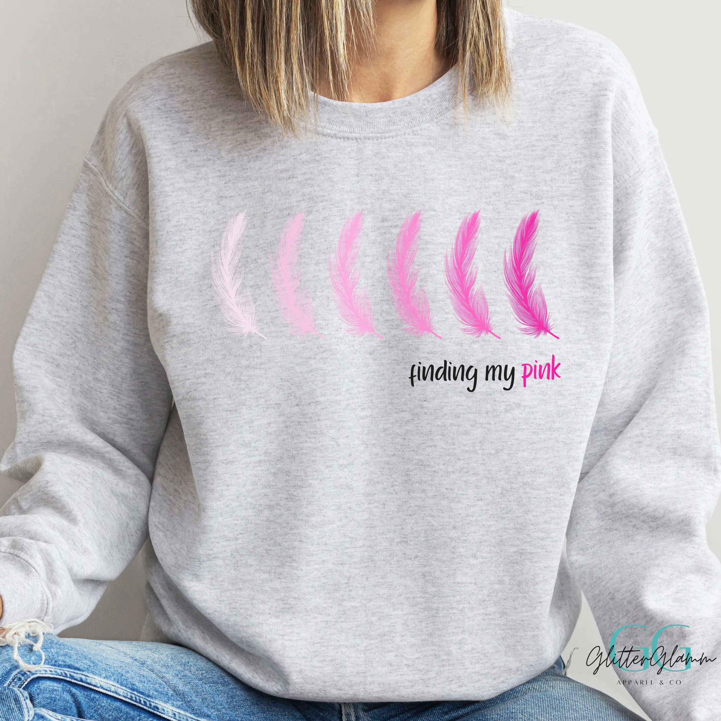 Finding My Pink Crewneck
