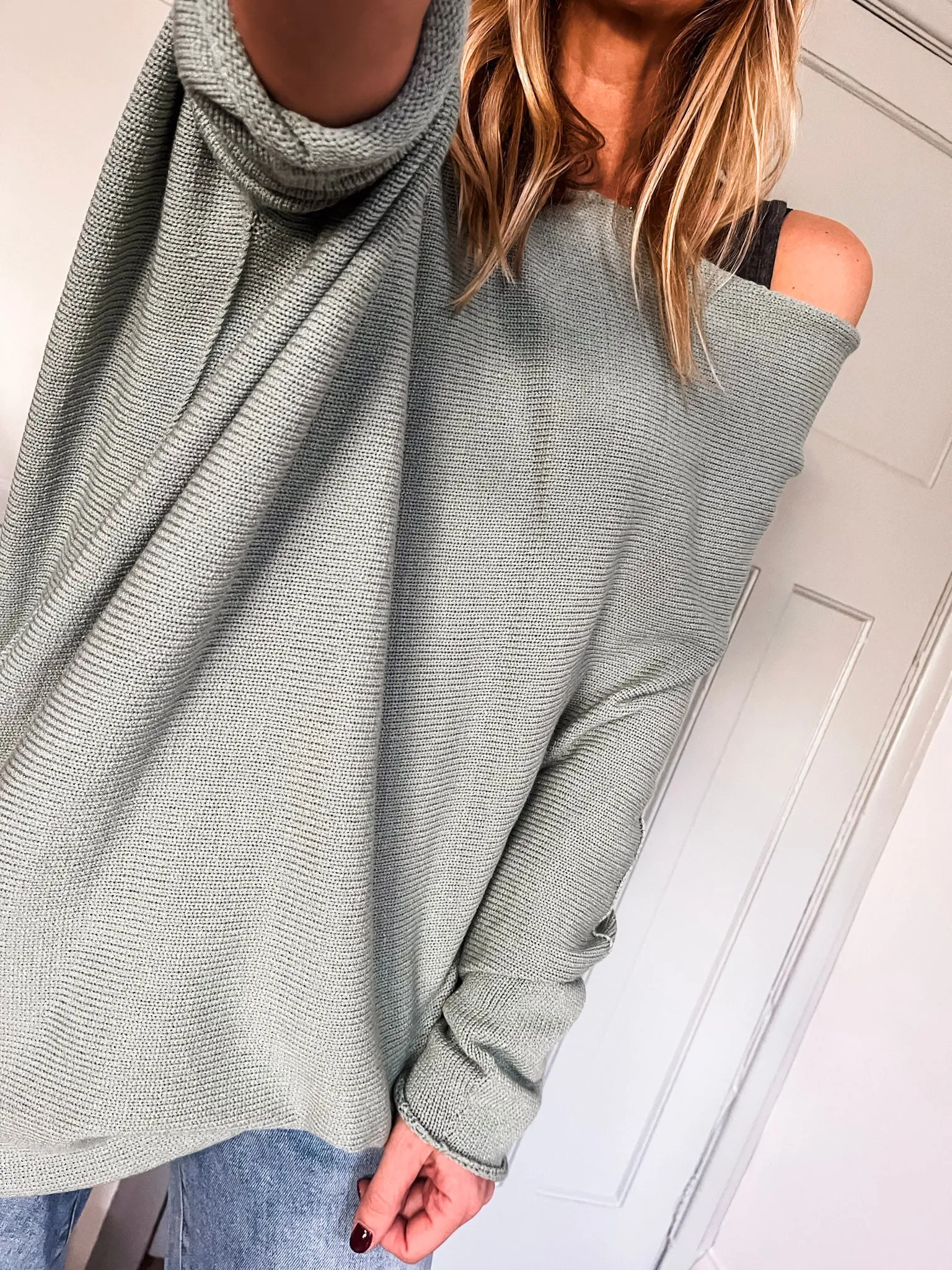 Fine Knit Asymmetric Jumper