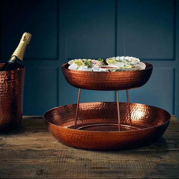 GenWare Copper Anti-Slip Round Buffet Riser 18cm