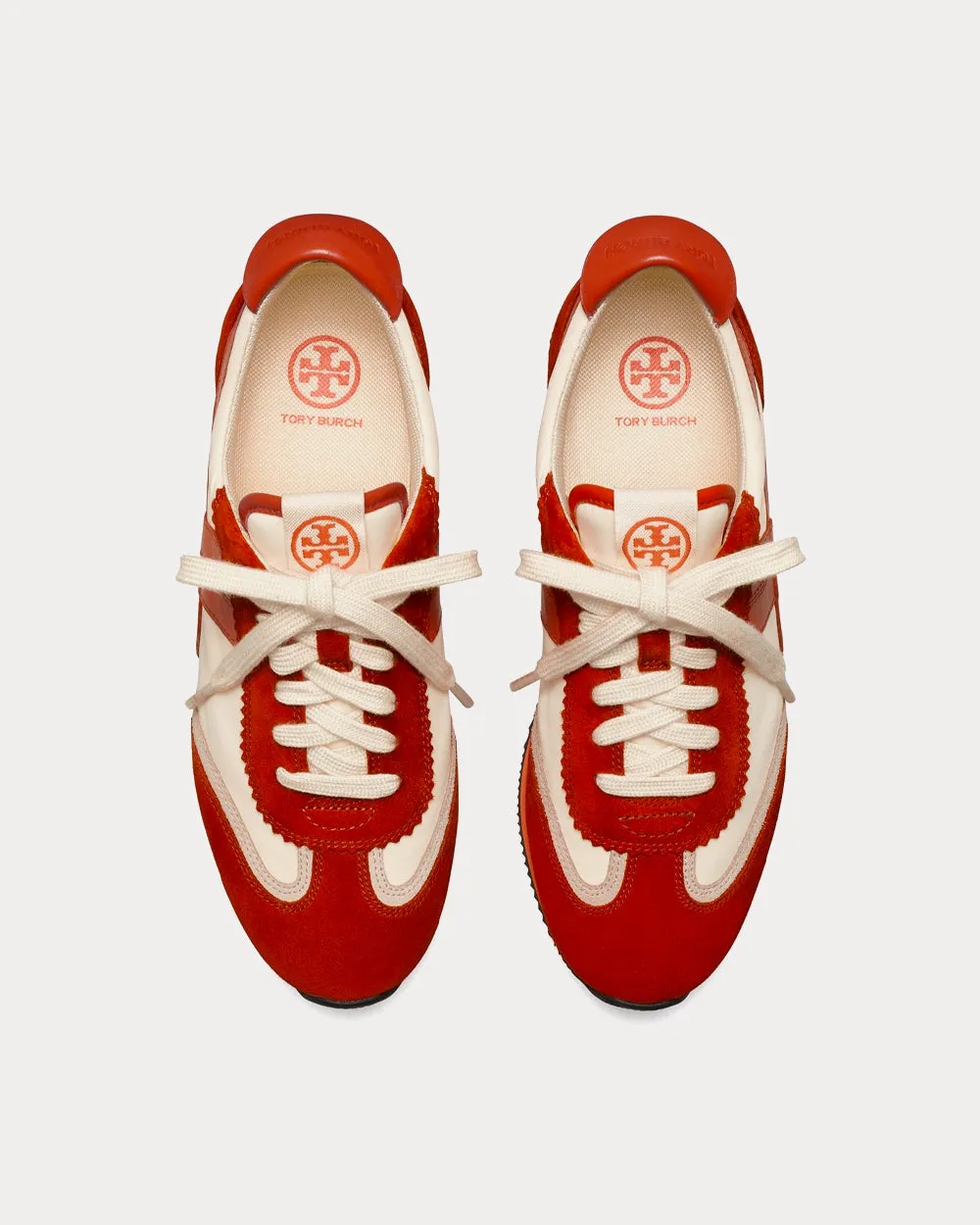Hank New Ivory / Red Low Top Sneakers