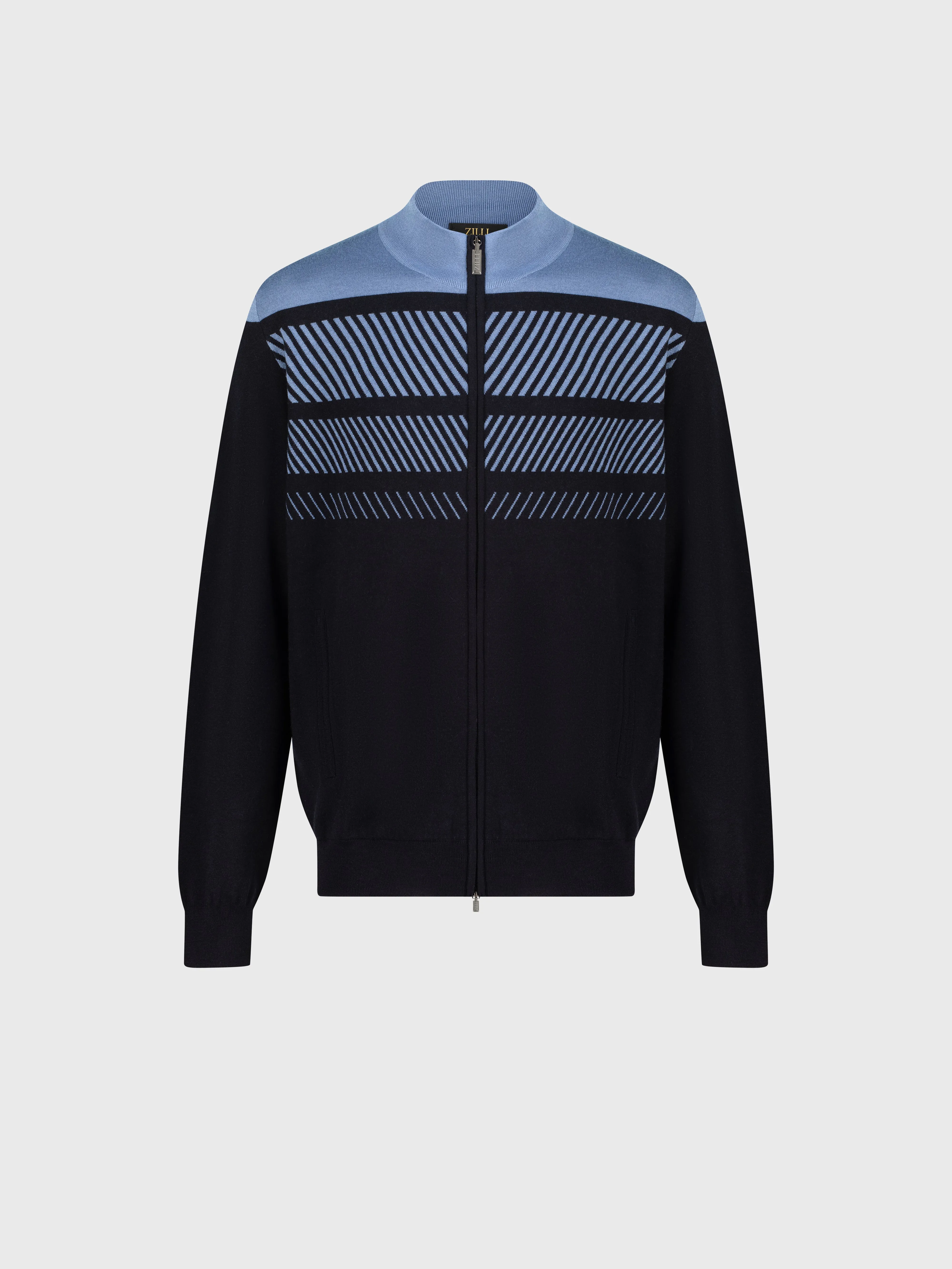 Jogging Suit in Cashmere and Silk Dark Navy
