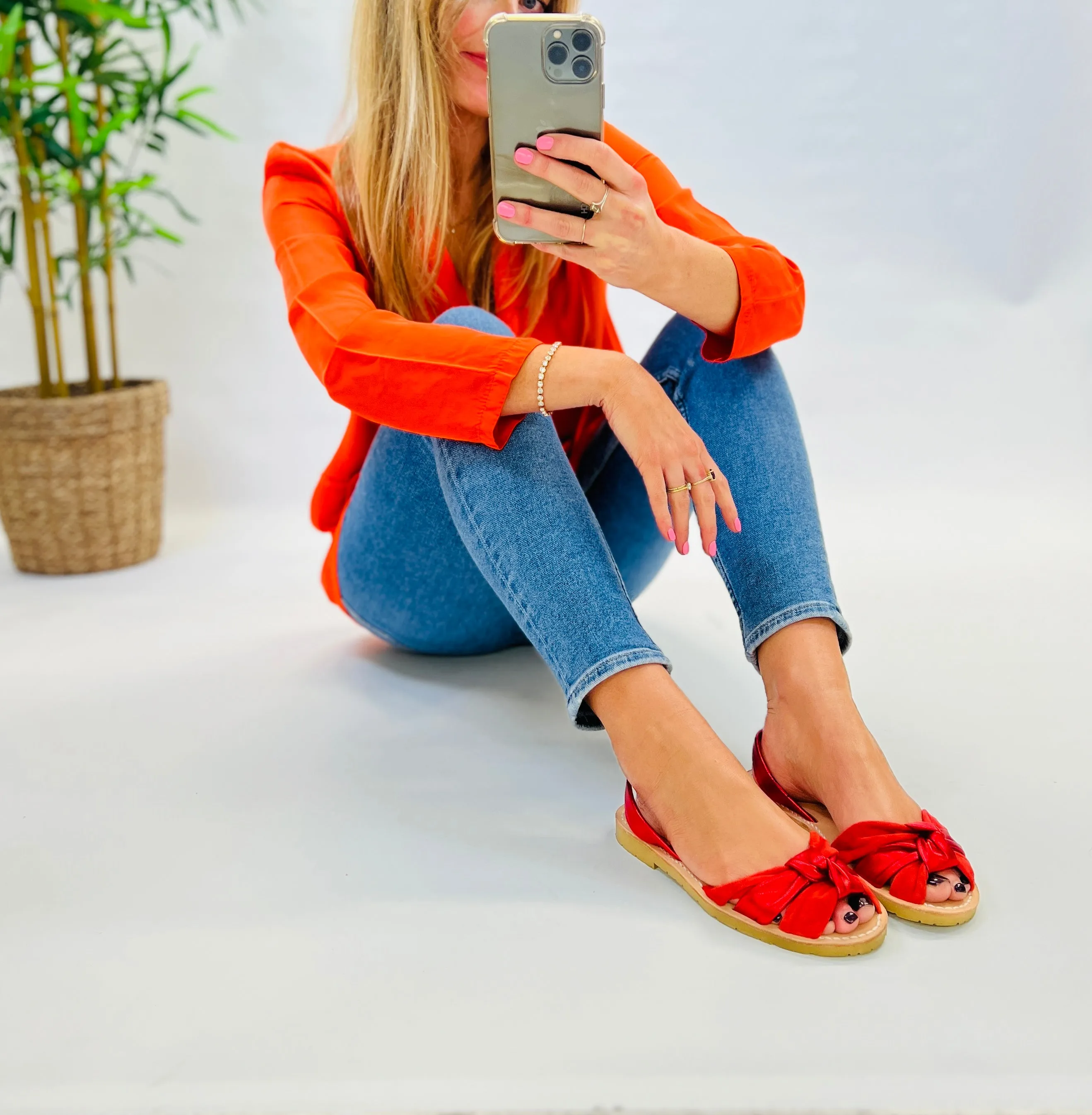 Karma Peeptoe Knot Flats