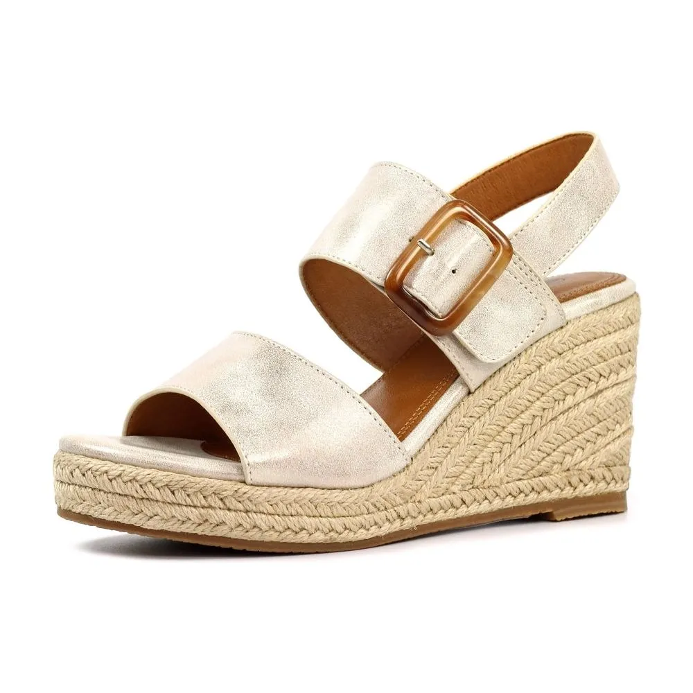 Lunar Wedge Sandal Rochester JLH507 Beige