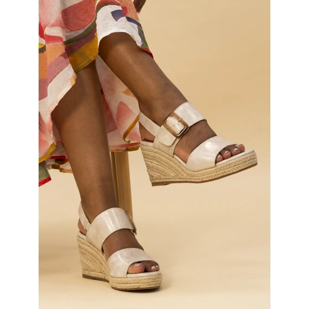 Lunar Wedge Sandal Rochester JLH507 Beige