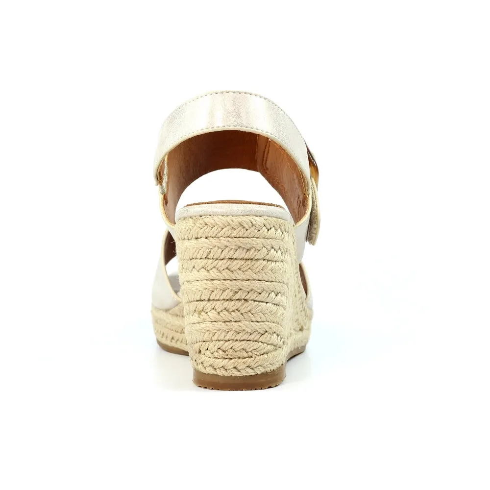 Lunar Wedge Sandal Rochester JLH507 Beige