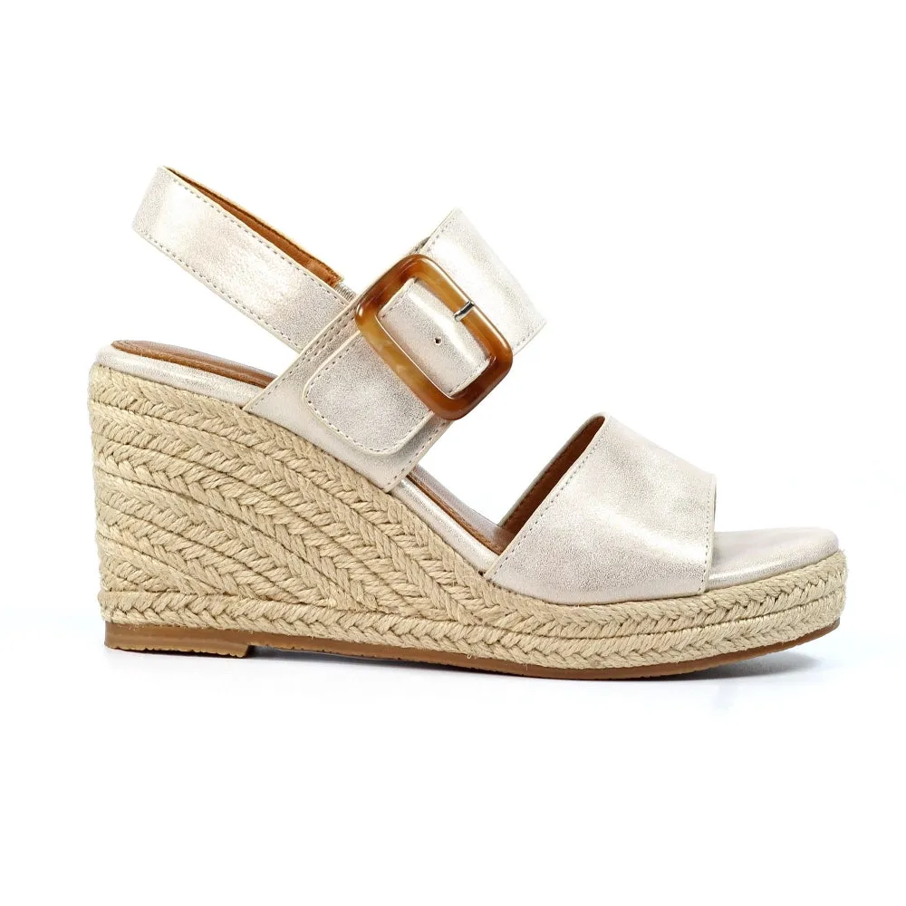Lunar Wedge Sandal Rochester JLH507 Beige