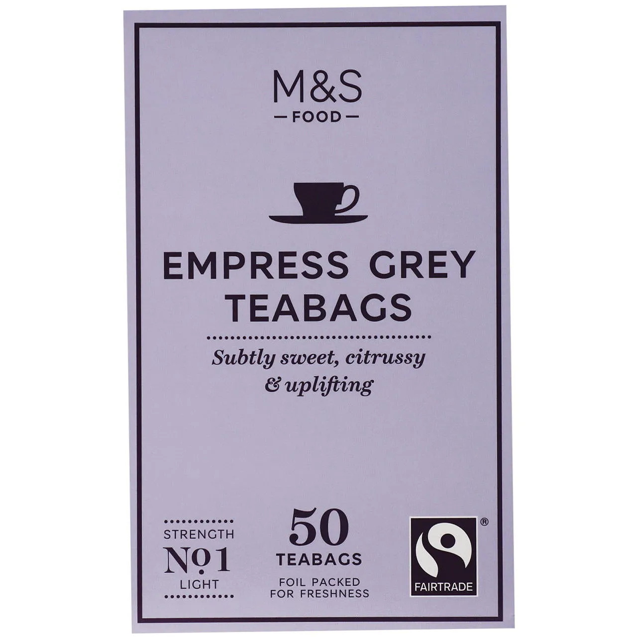 M&S Food Fairtrade 50 Empress Grey Teabags 125g