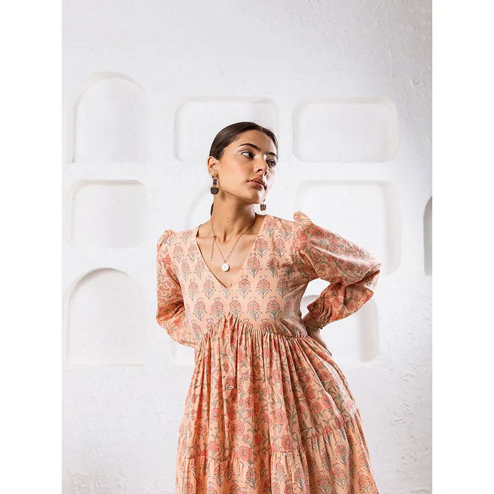 MARCHE Jaypore Peach Dress