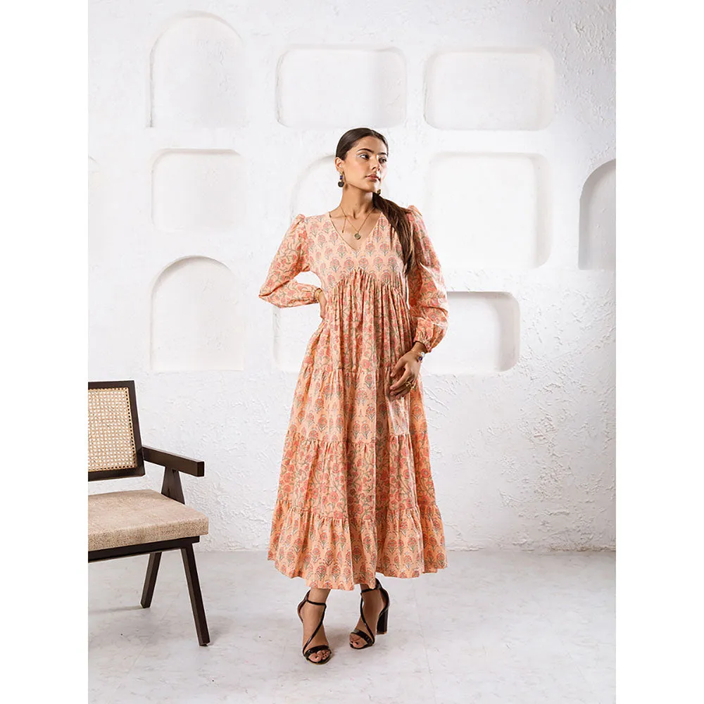 MARCHE Jaypore Peach Dress
