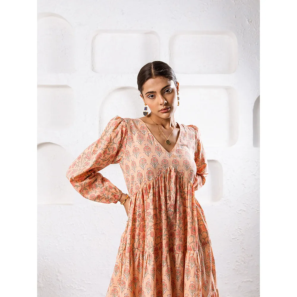 MARCHE Jaypore Peach Dress