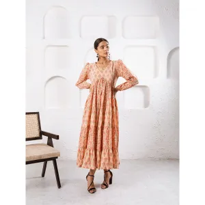MARCHE Jaypore Peach Dress