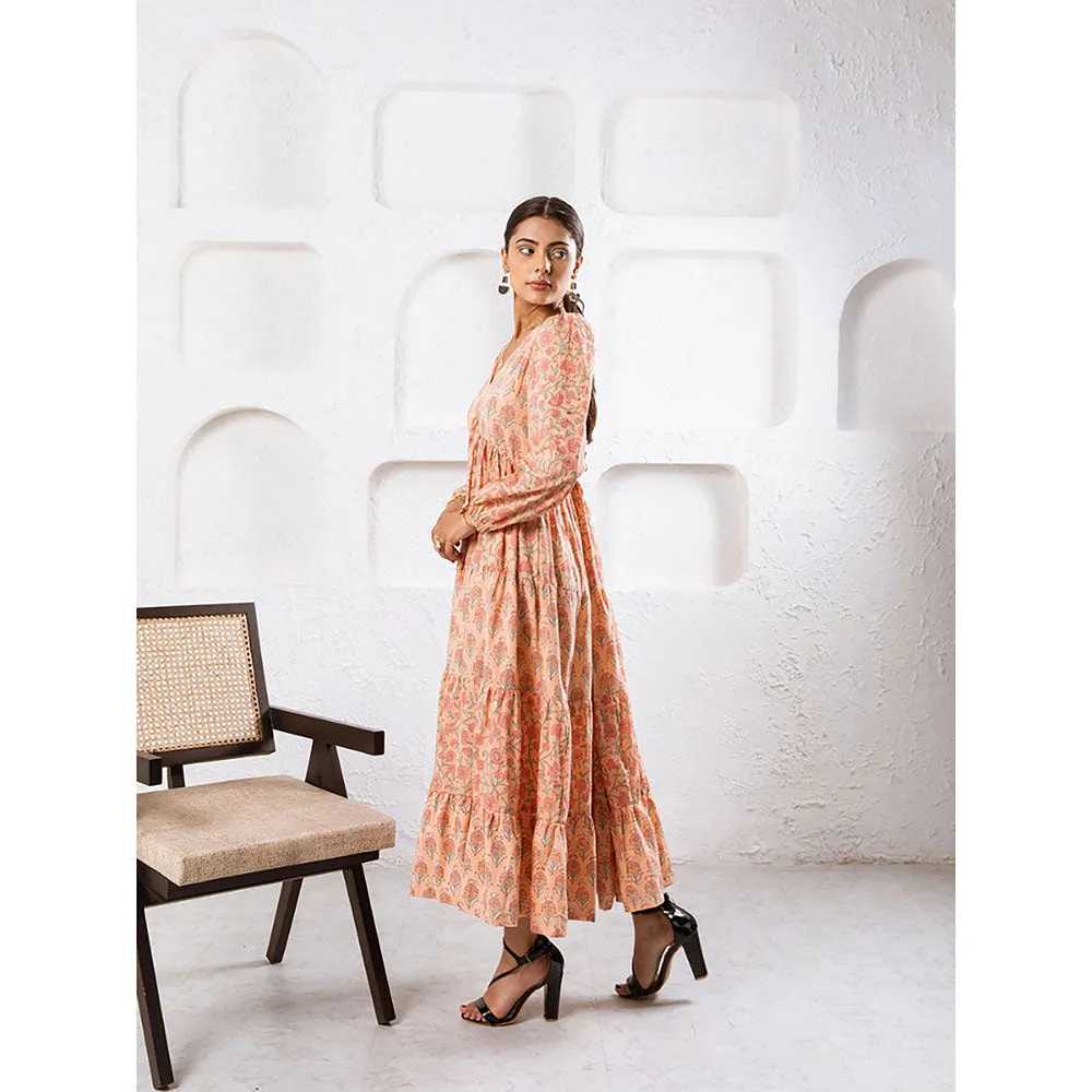 MARCHE Jaypore Peach Dress