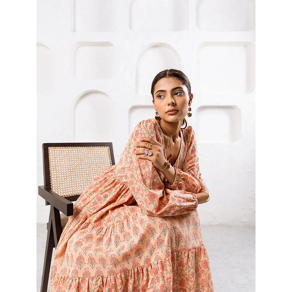 MARCHE Jaypore Peach Dress