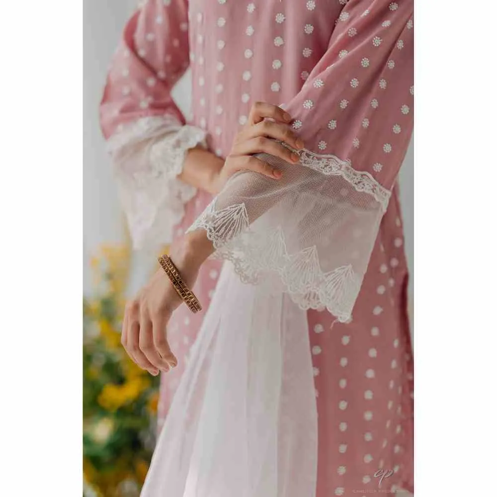 Old Marigold Sara Pink Mulmul Kurta