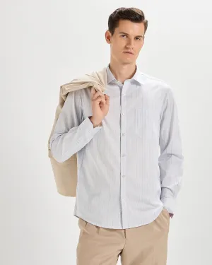 Pastel Blue Stripes Shirt