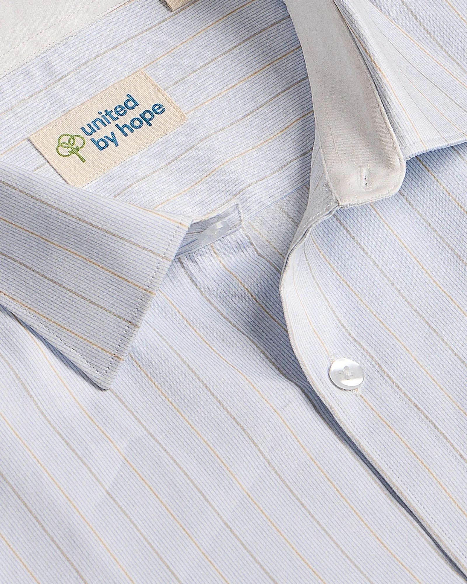 Pastel Blue Stripes Shirt