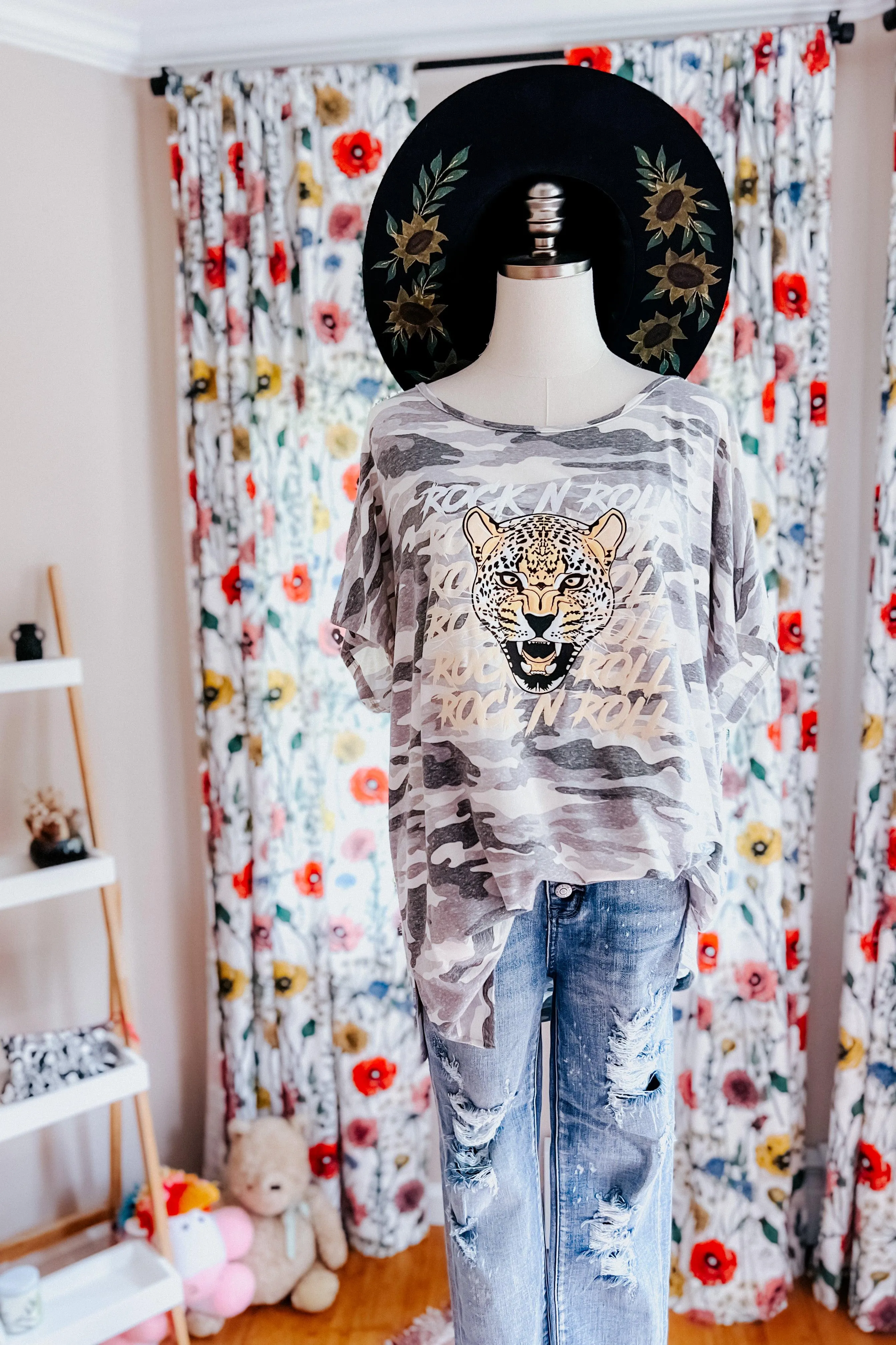 Rock N Roll Leopard Tee