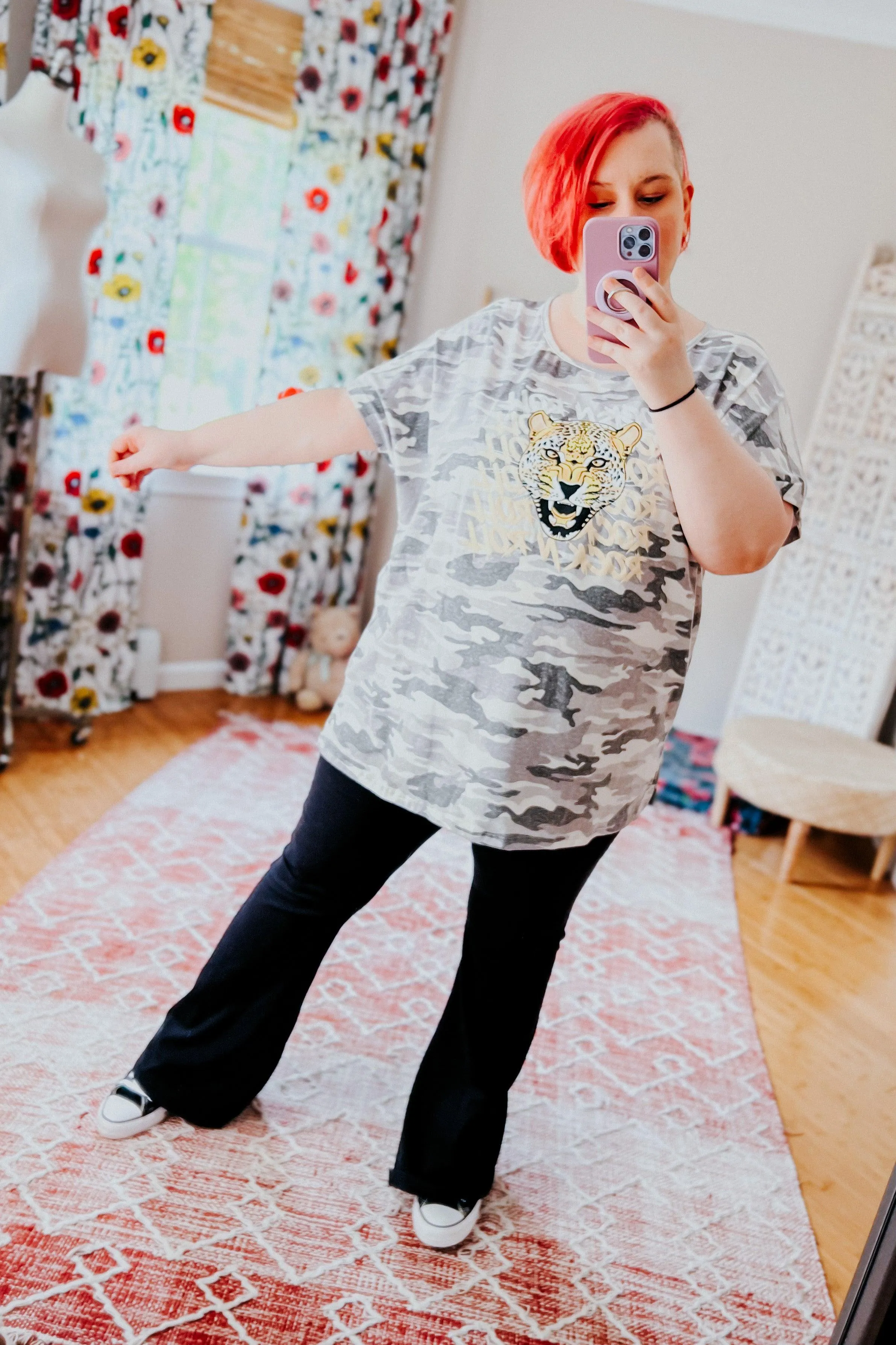 Rock N Roll Leopard Tee