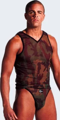 Stylish Mesh Camouflage Tank Top for Fashion-forward Shoppers