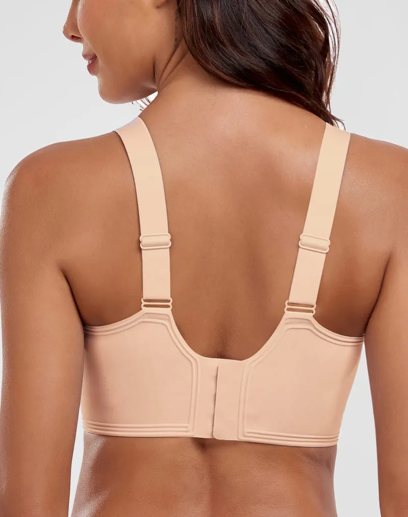 V-Neck Flocking Seamless Bra