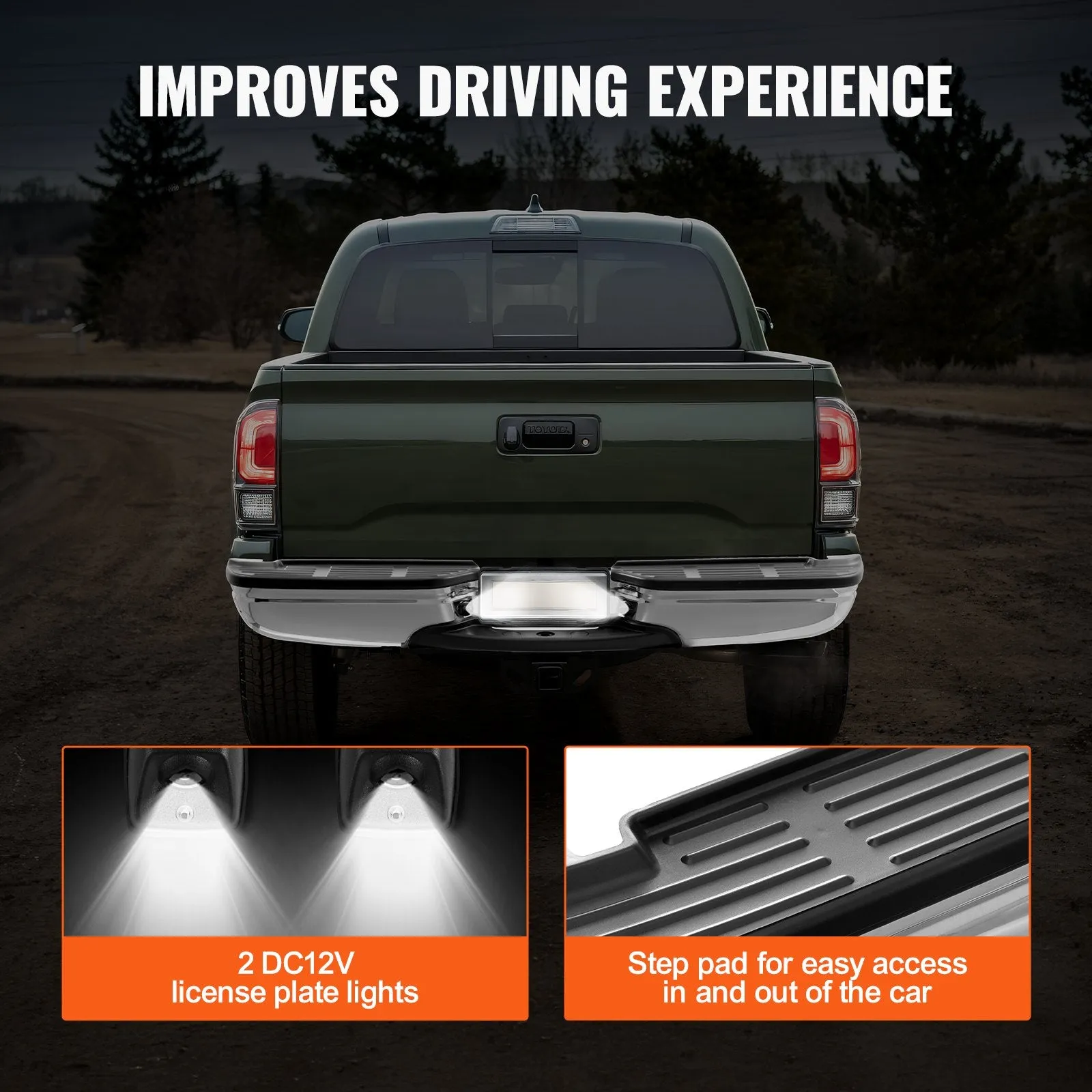 Vevor Rear Step Bumper Steel Compatible with 1999-2007 Ford F250/F350 Super Duty New