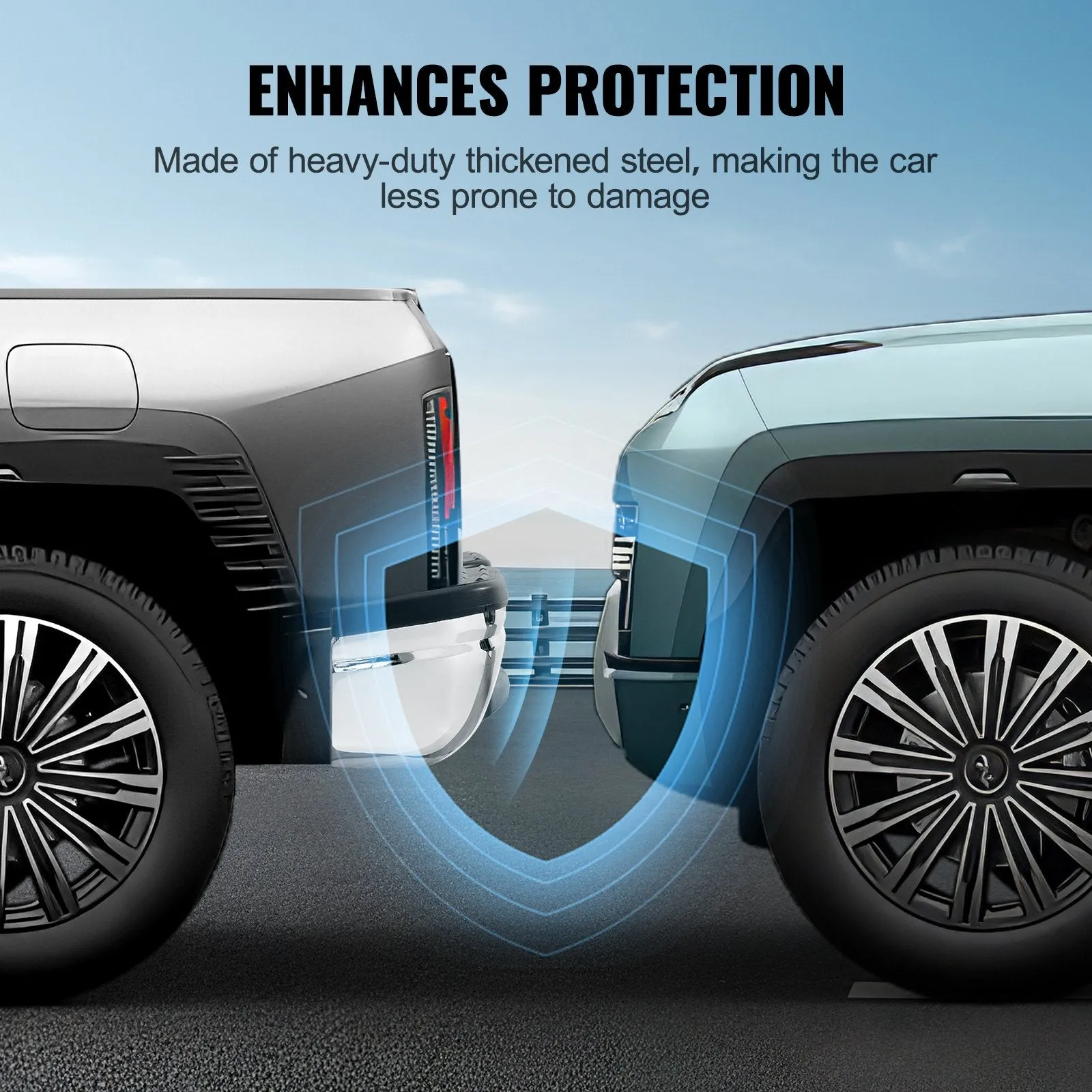 Vevor Rear Step Bumper Steel Compatible with 1999-2007 Ford F250/F350 Super Duty New