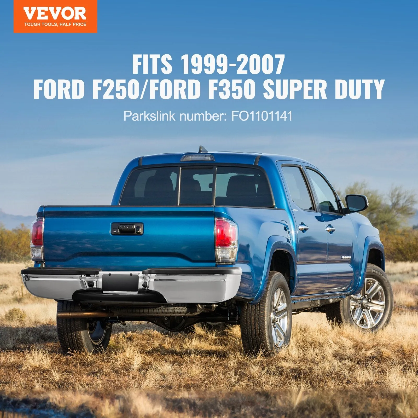 Vevor Rear Step Bumper Steel Compatible with 1999-2007 Ford F250/F350 Super Duty New