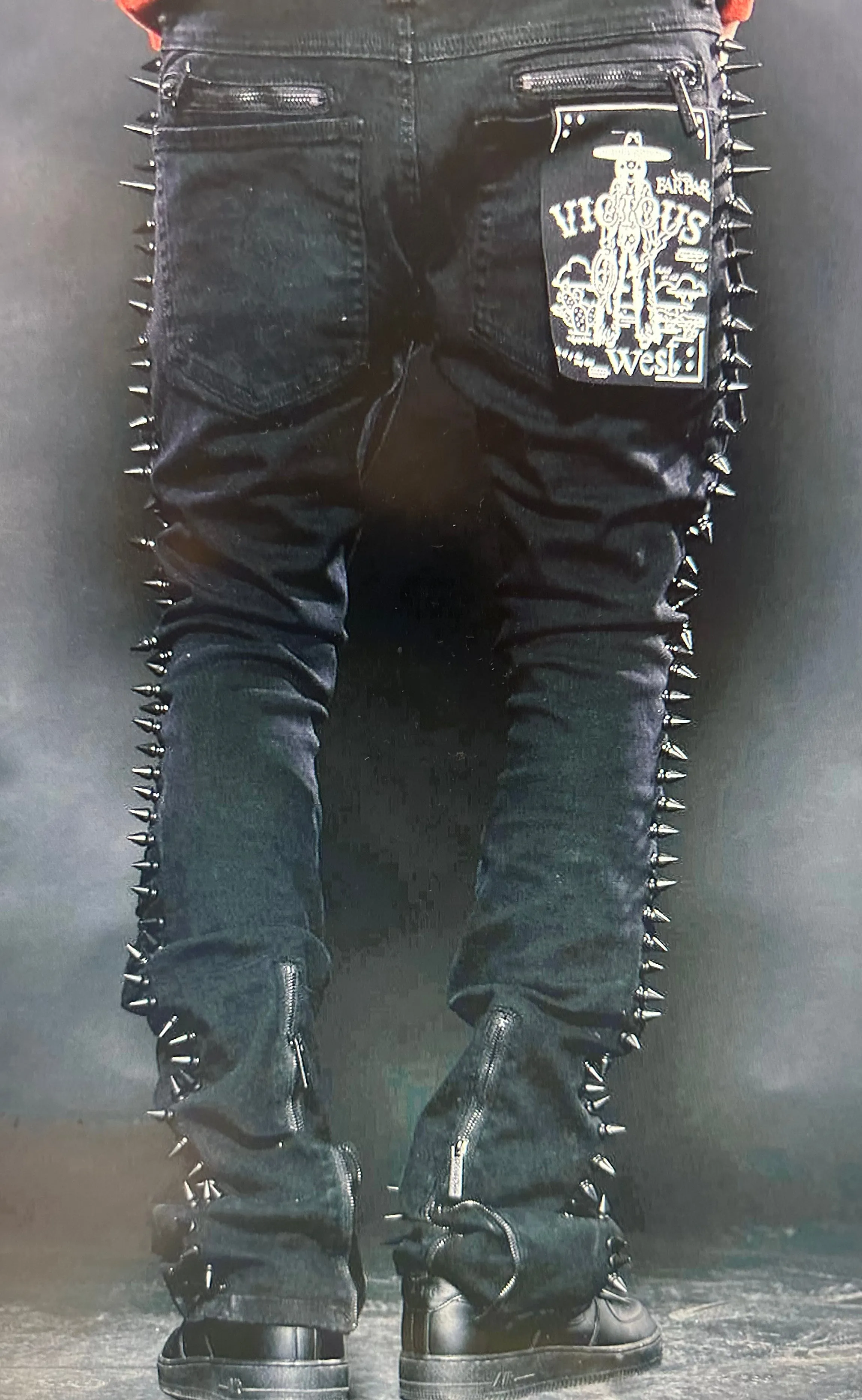 VICIOUS / BLACK FLARE DENIM